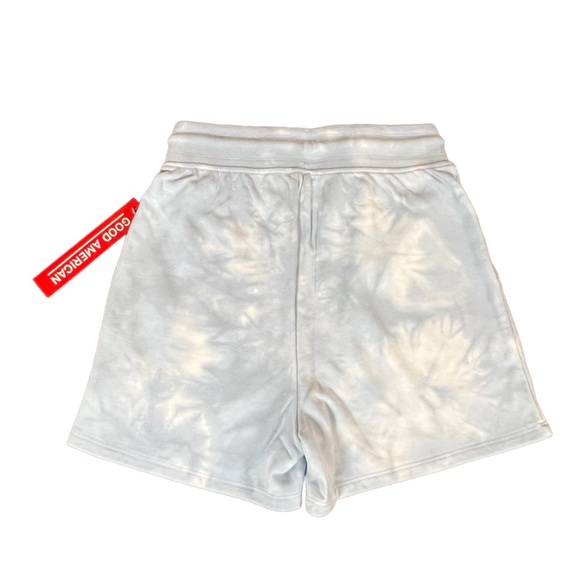 Good American Tie Dye Sweatshort Cloud Tie Dye002 Size 0 XS NWT - Picture 8 of 14